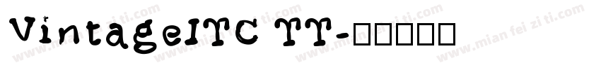 VintageITC TT字体转换